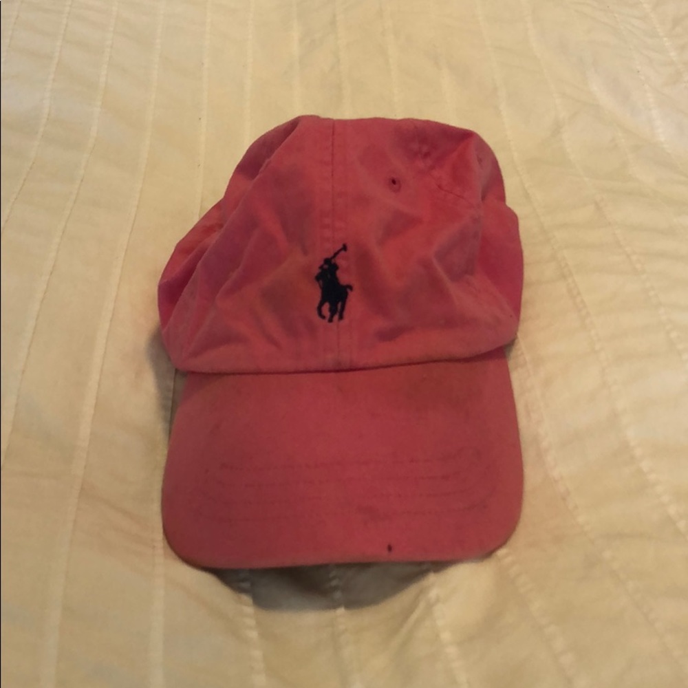 Pink polo hat